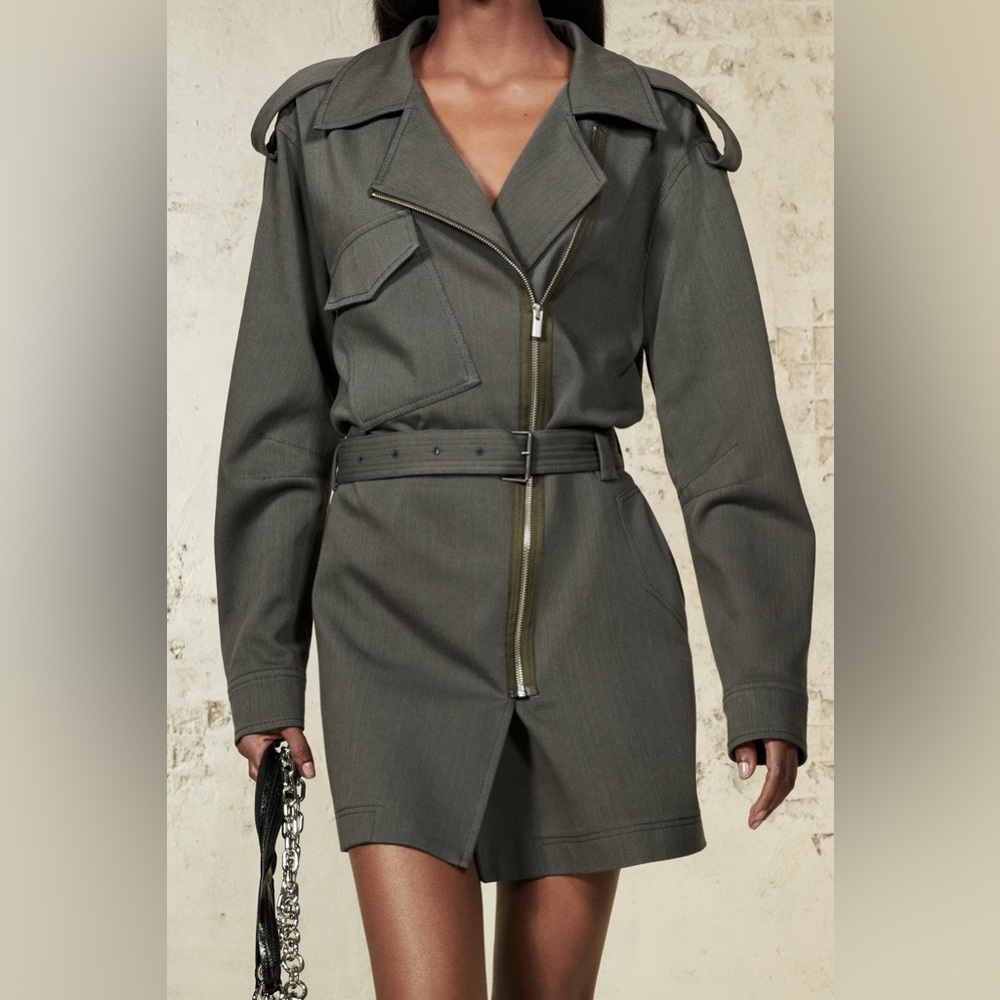 New $149 Zara Surplus Military Dress SRPLS MLTR DRSS 07 Extra Small XS 9385/337
